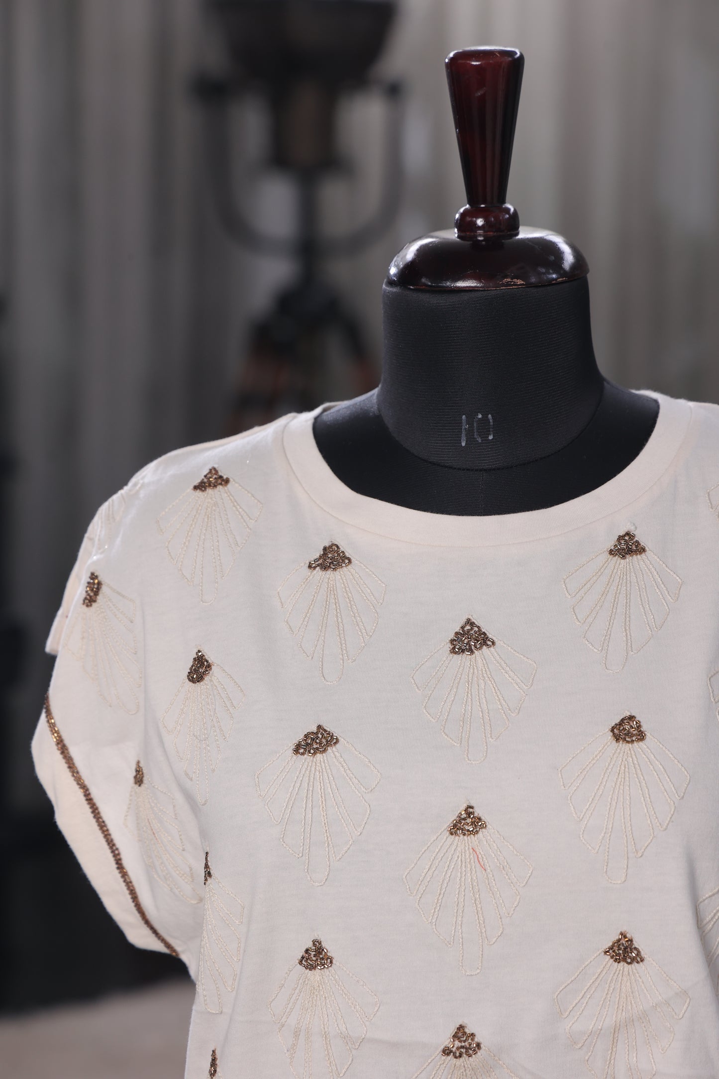 Beige Jewel Top