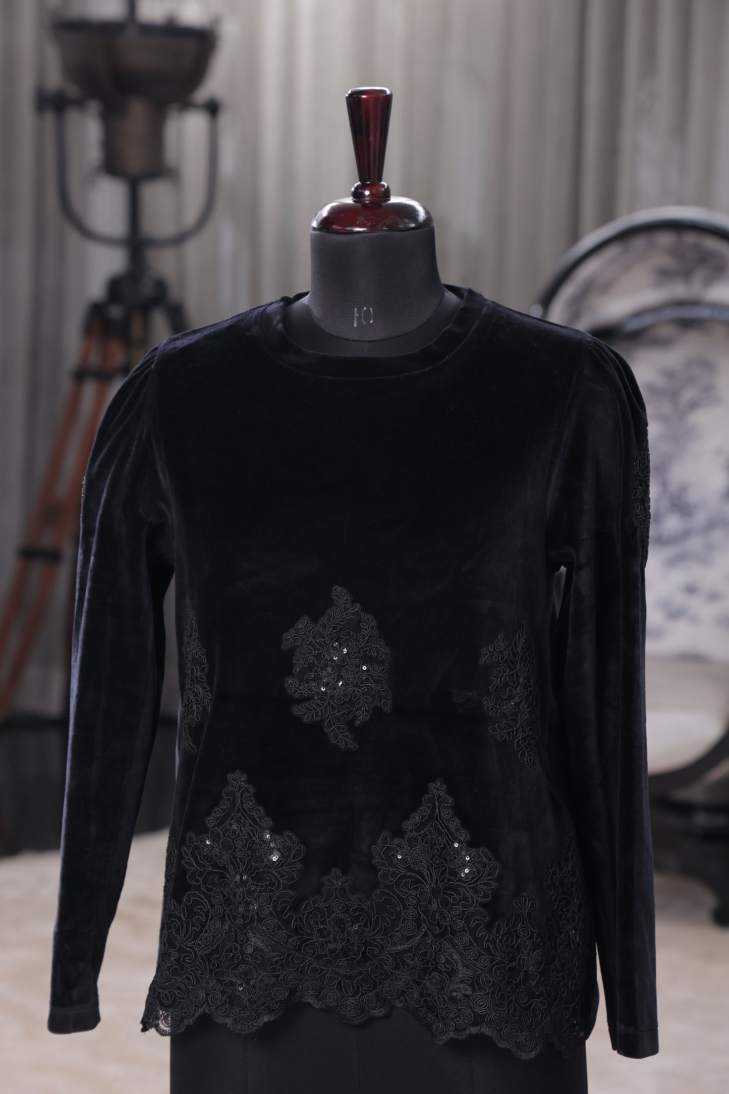 Ebony Lace Elegance