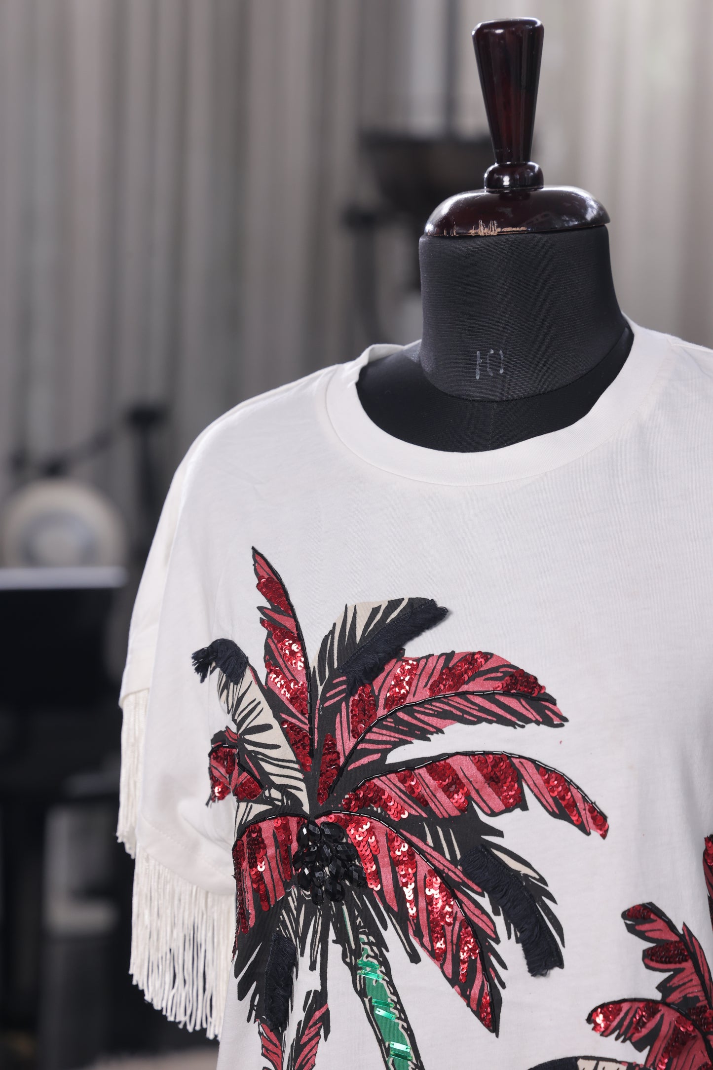 Crimson Palm Tee