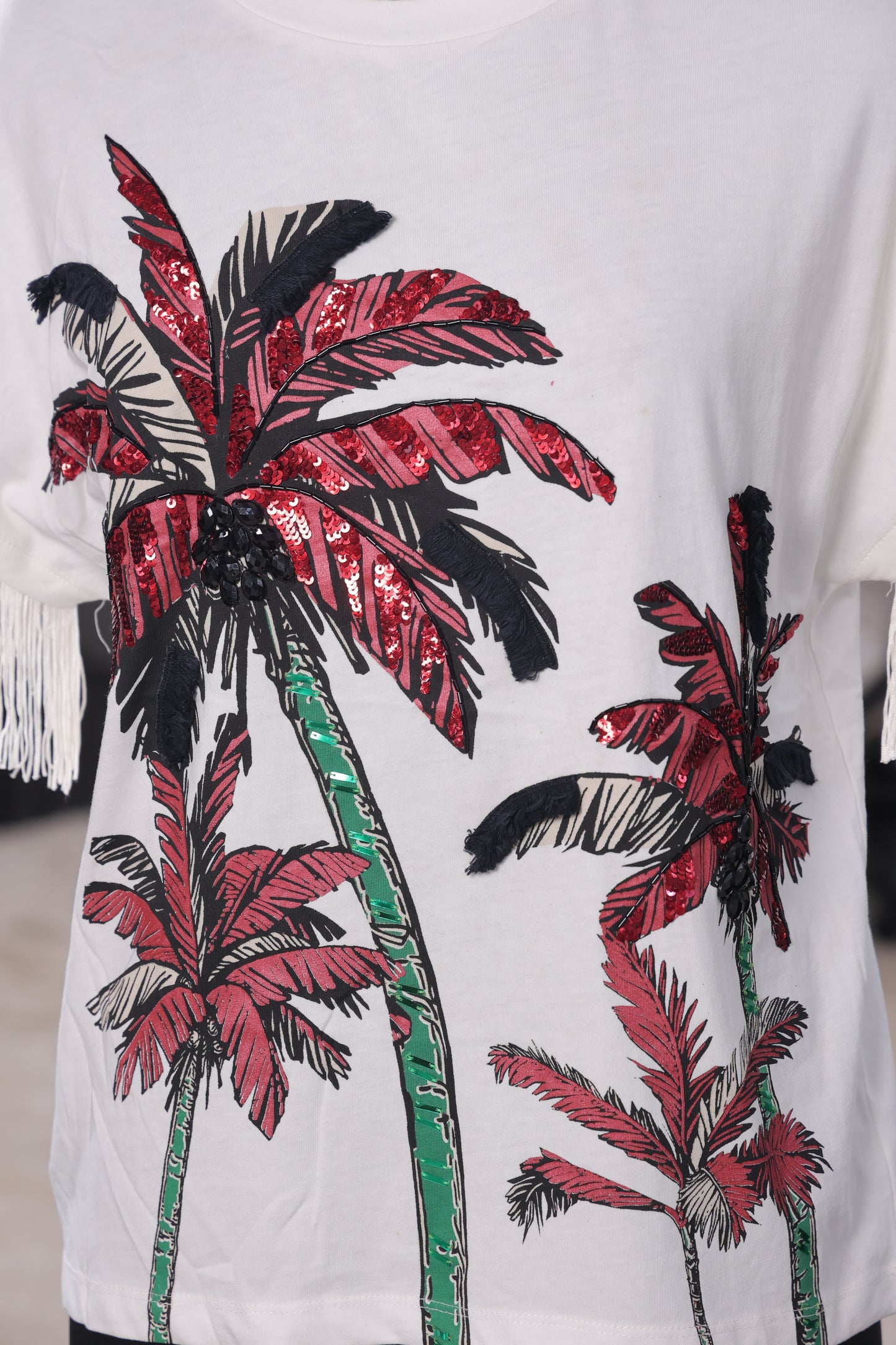 Crimson Palm Tee