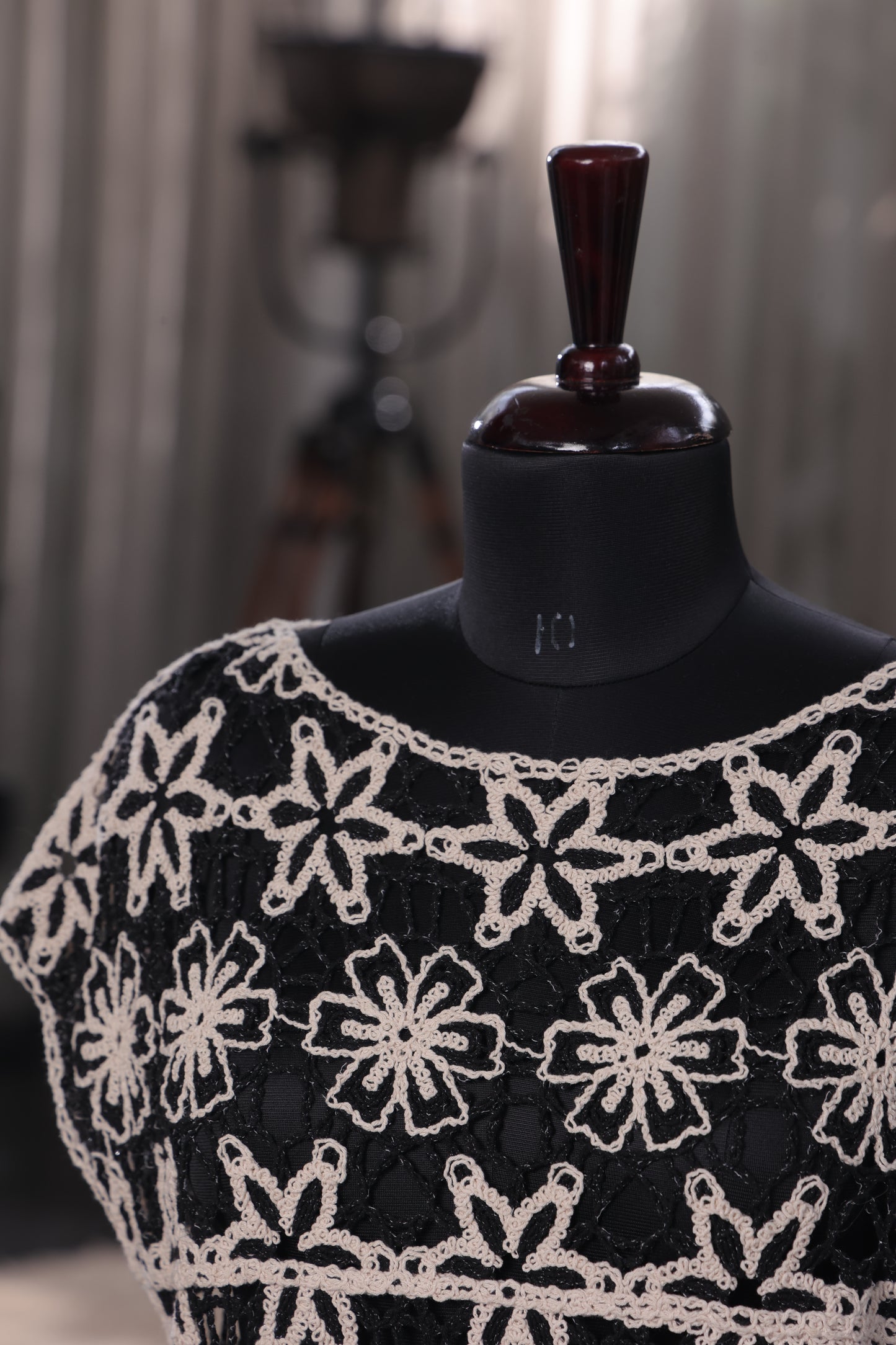 Ebony & Ivory Crochet Top