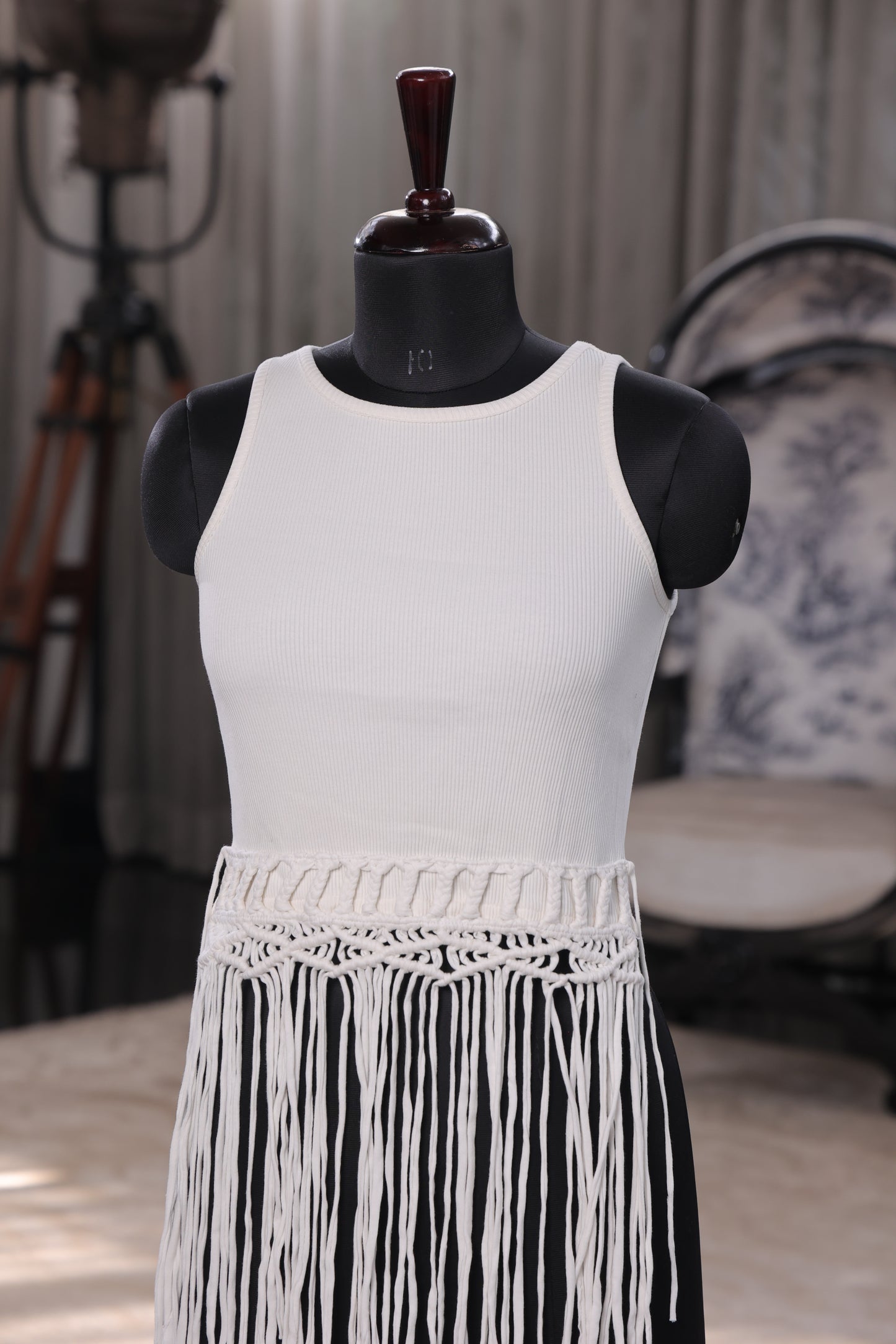 White Cascade Top
