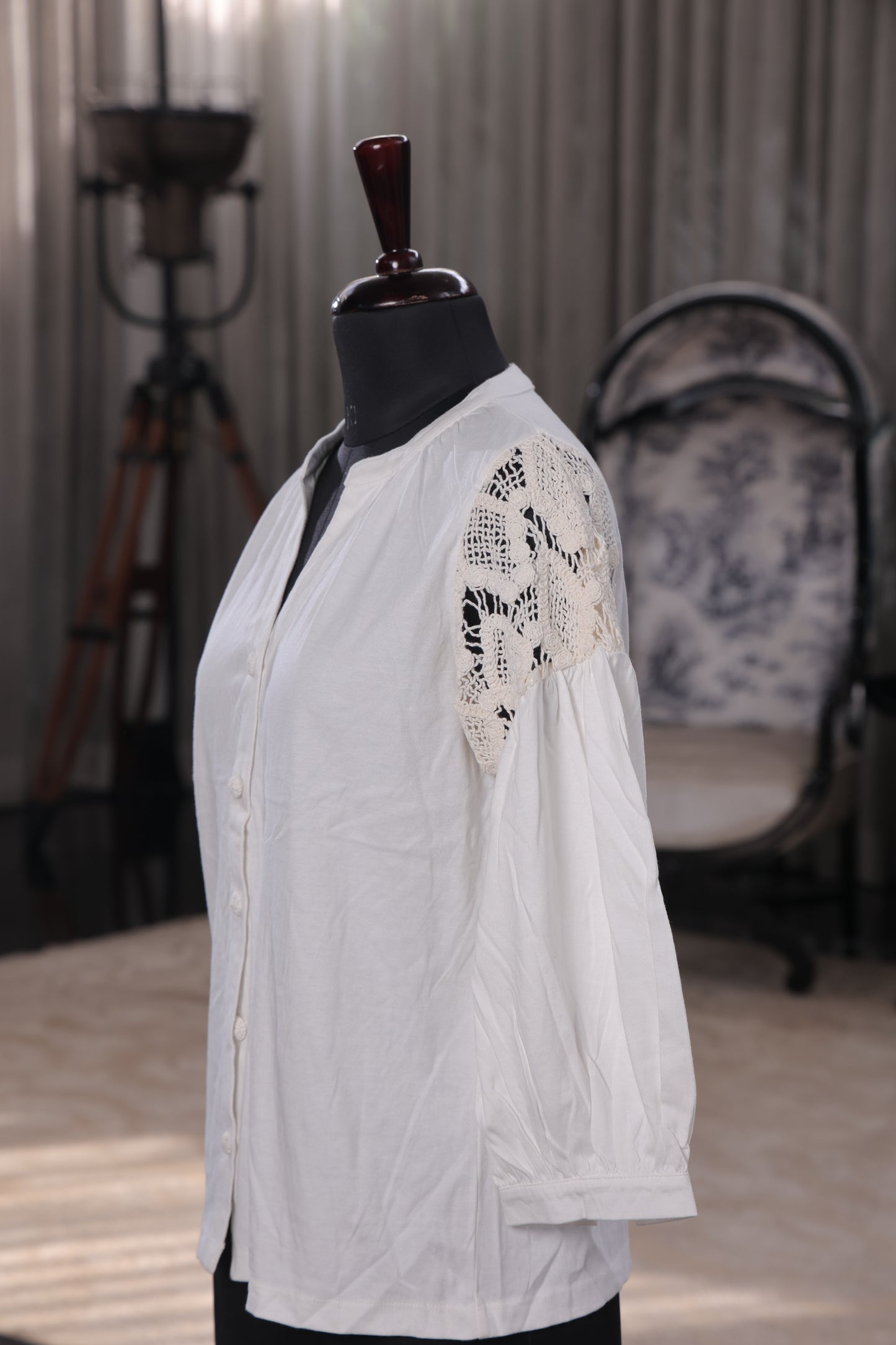 Frosted Detail Top