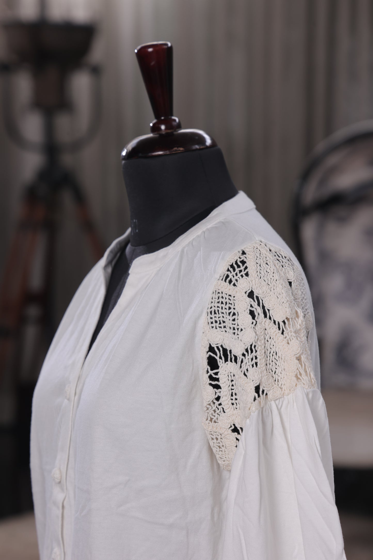 Frosted Detail Top