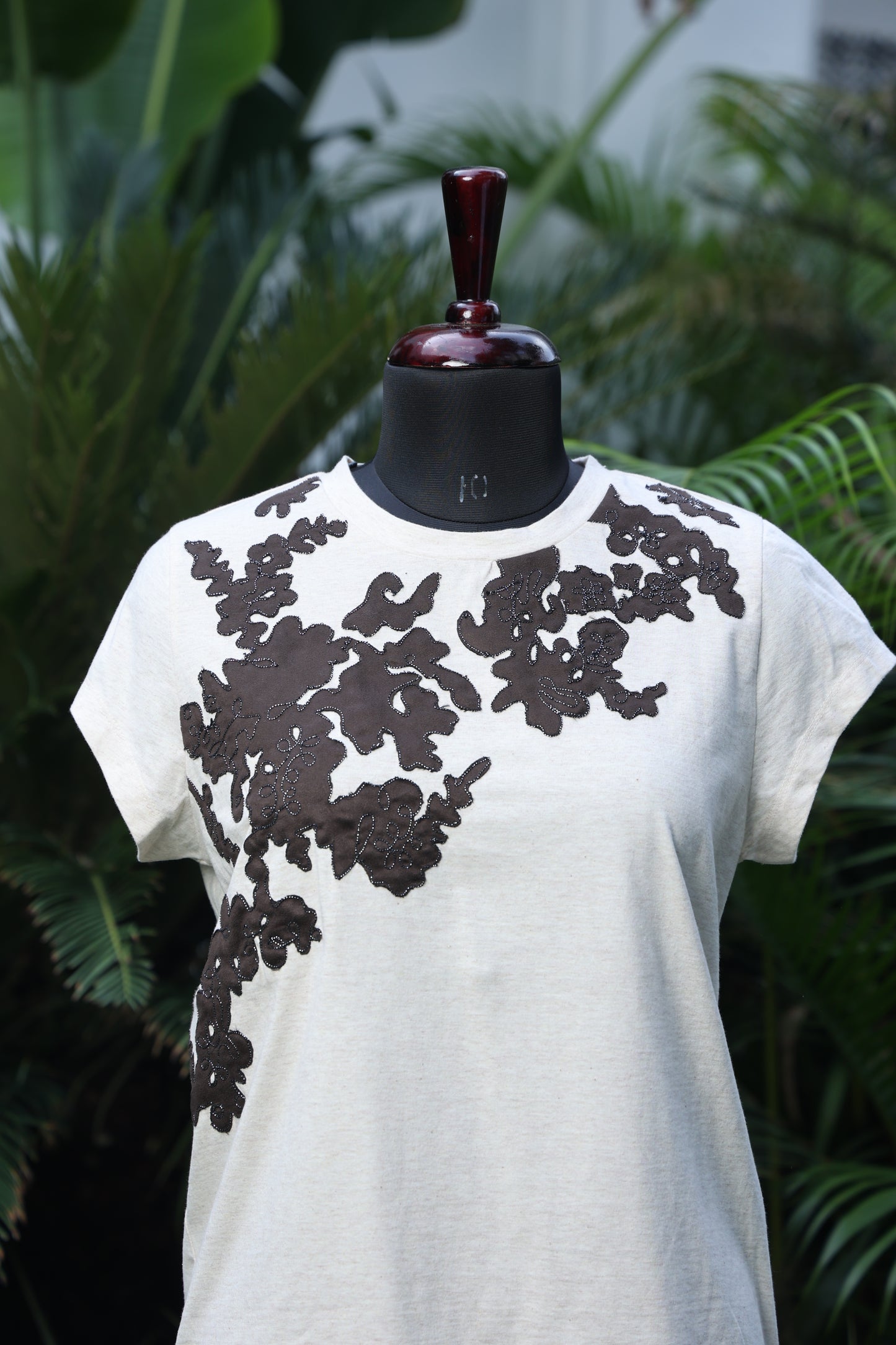 Shadowleaf Embroidered Tee