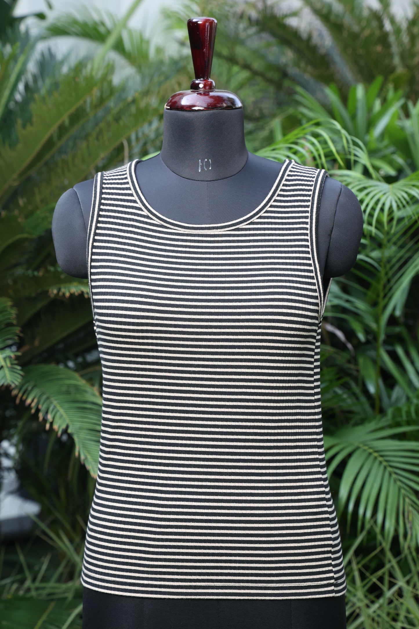 Black tank-top