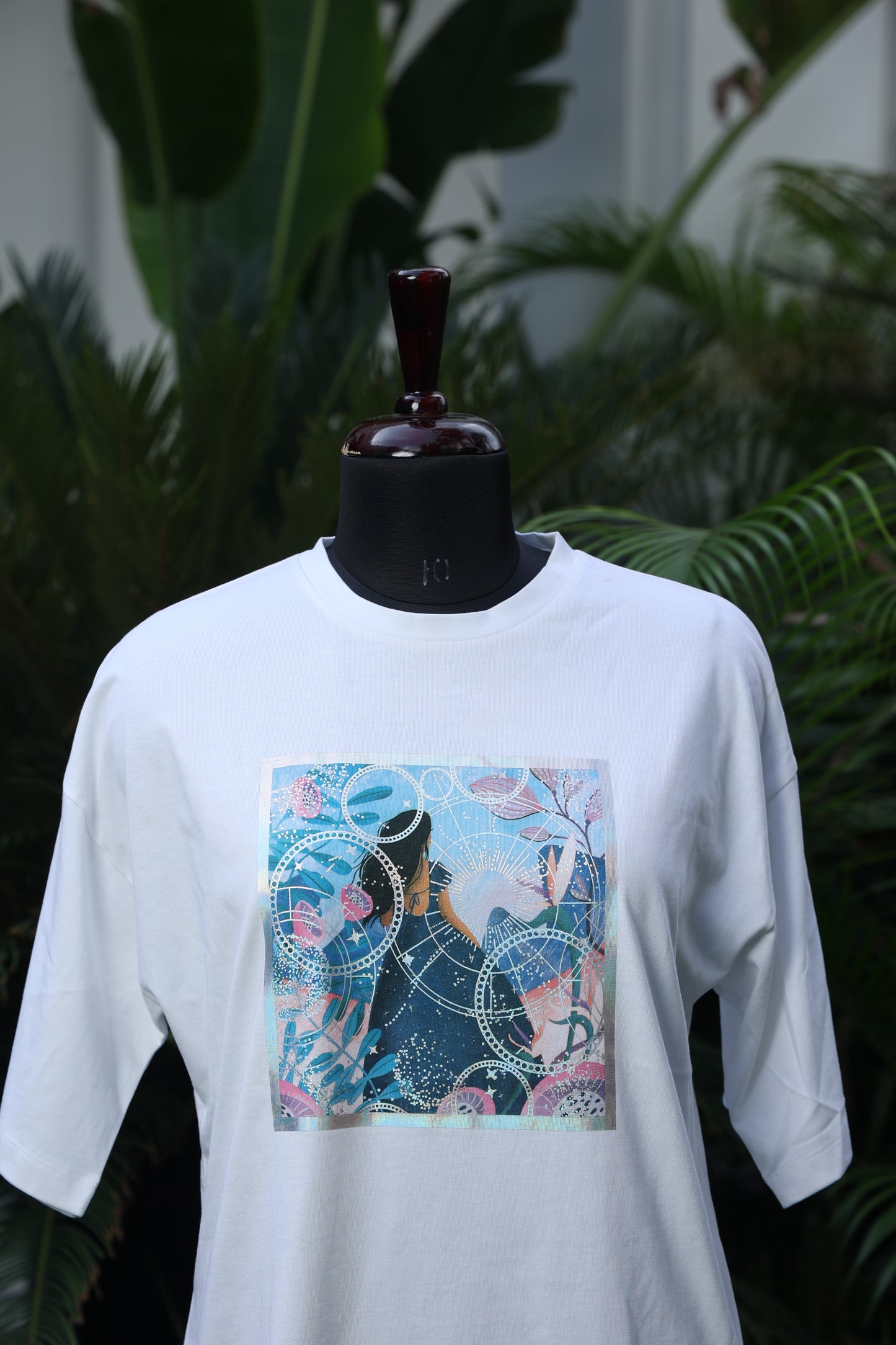 Printed White Tee