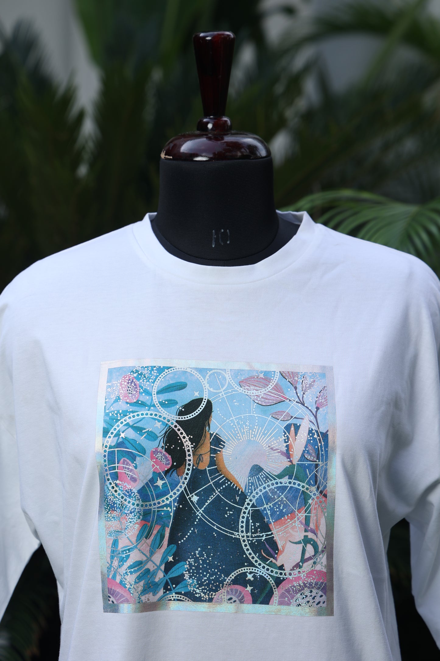 Printed White Tee