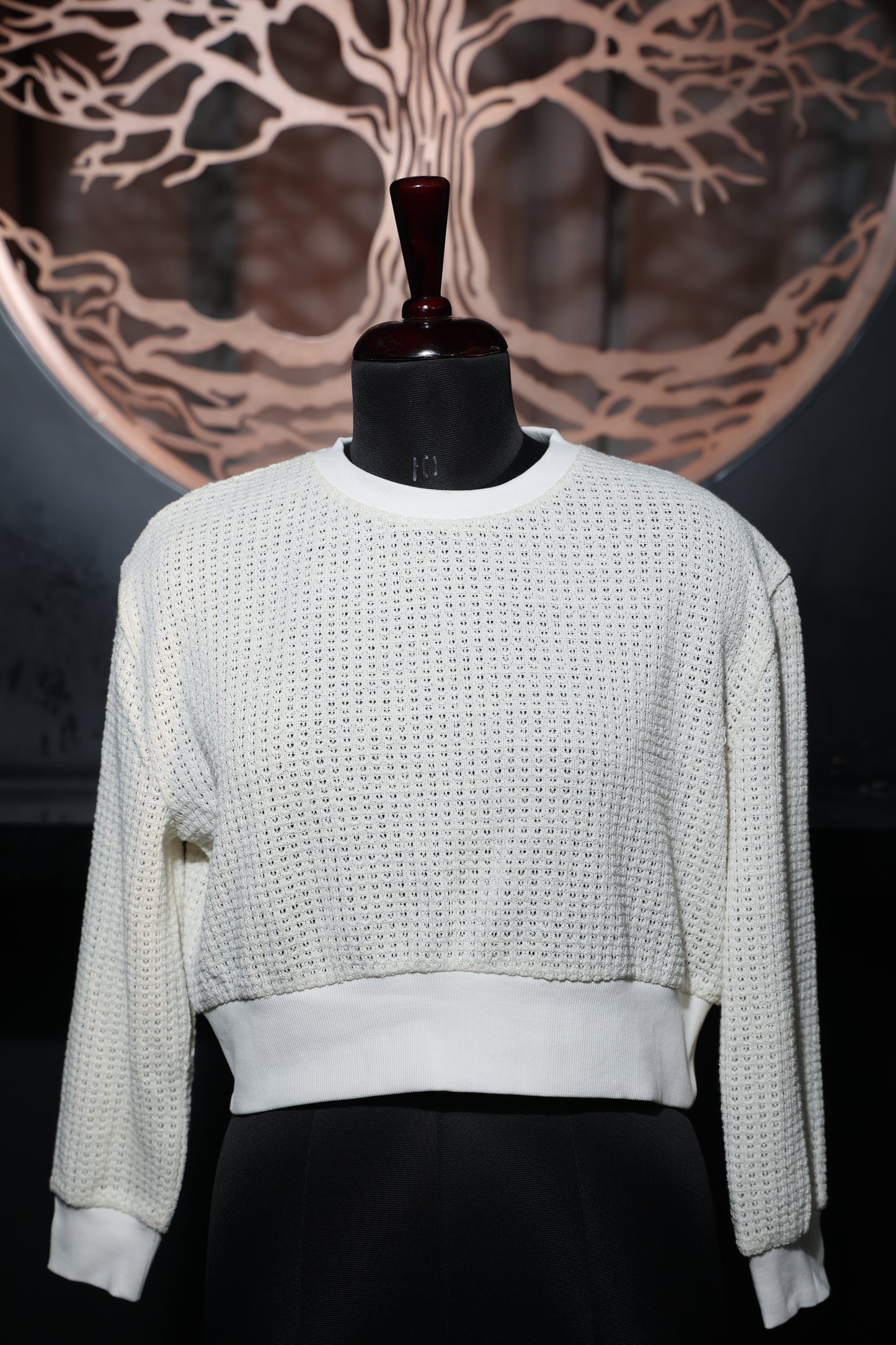 Waffle-Knit Top