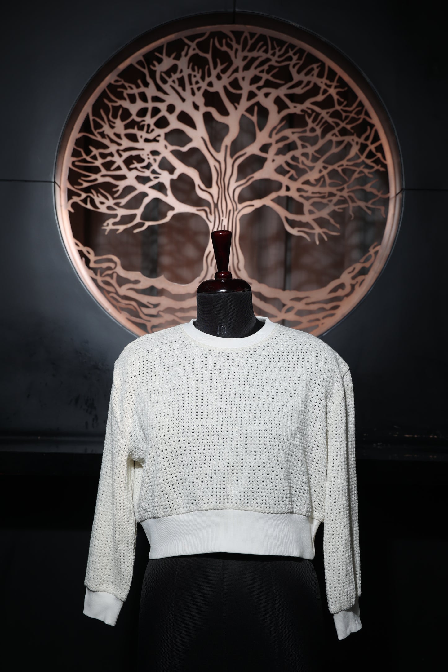 Waffle-Knit Top