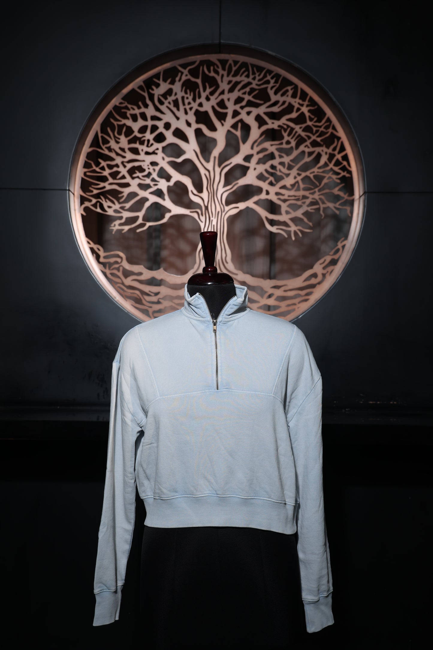 Azure Zip-Sweatshirt