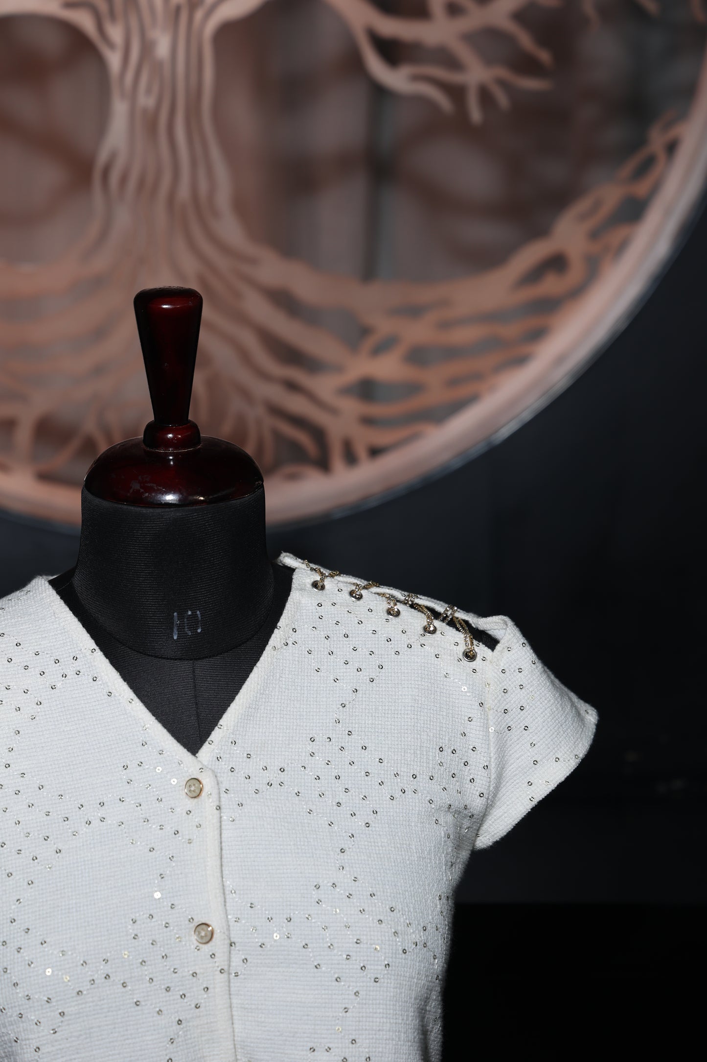 Studded Button-Up Top
