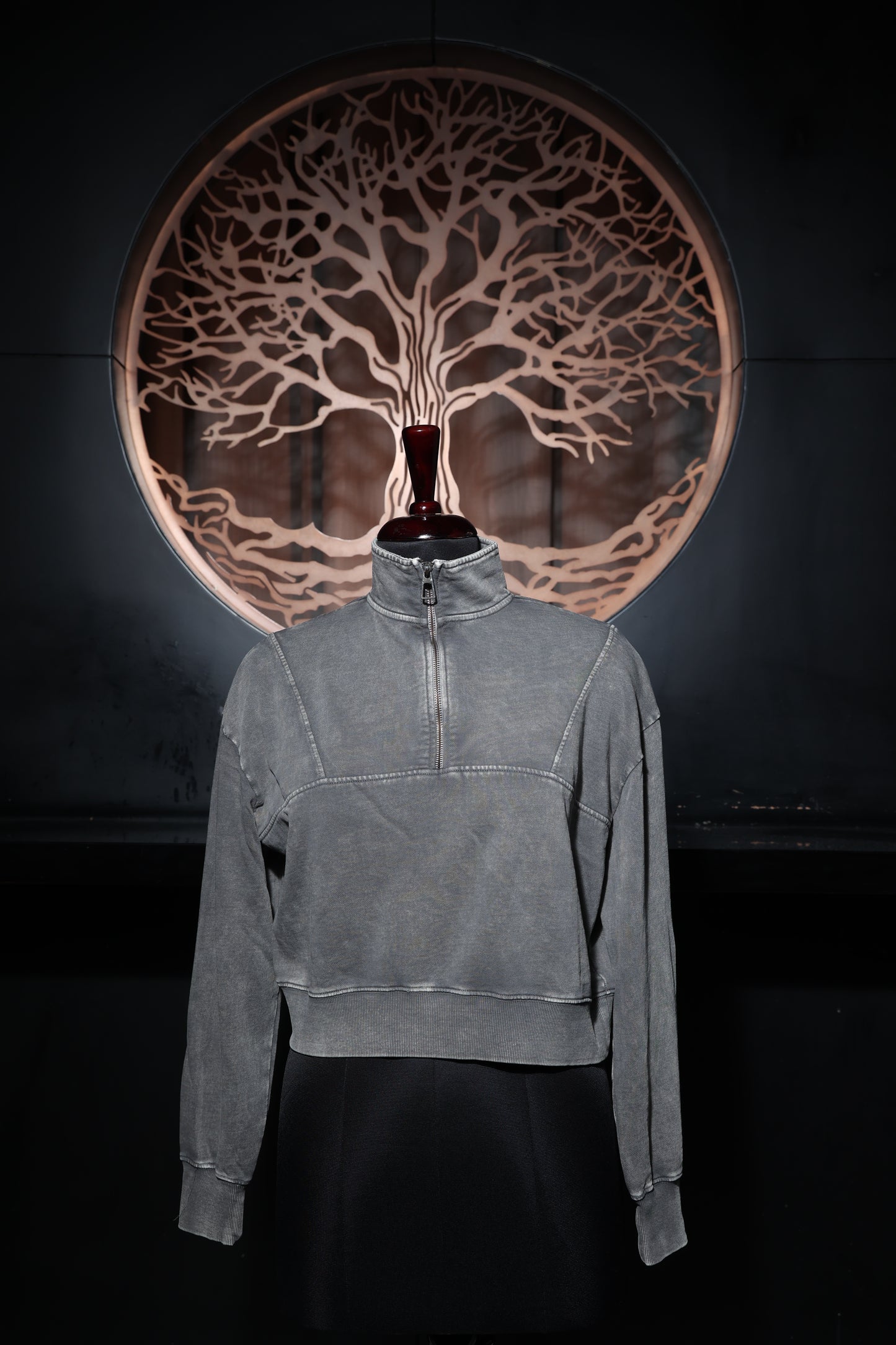 Storm Grey Zip-Sweatshirt