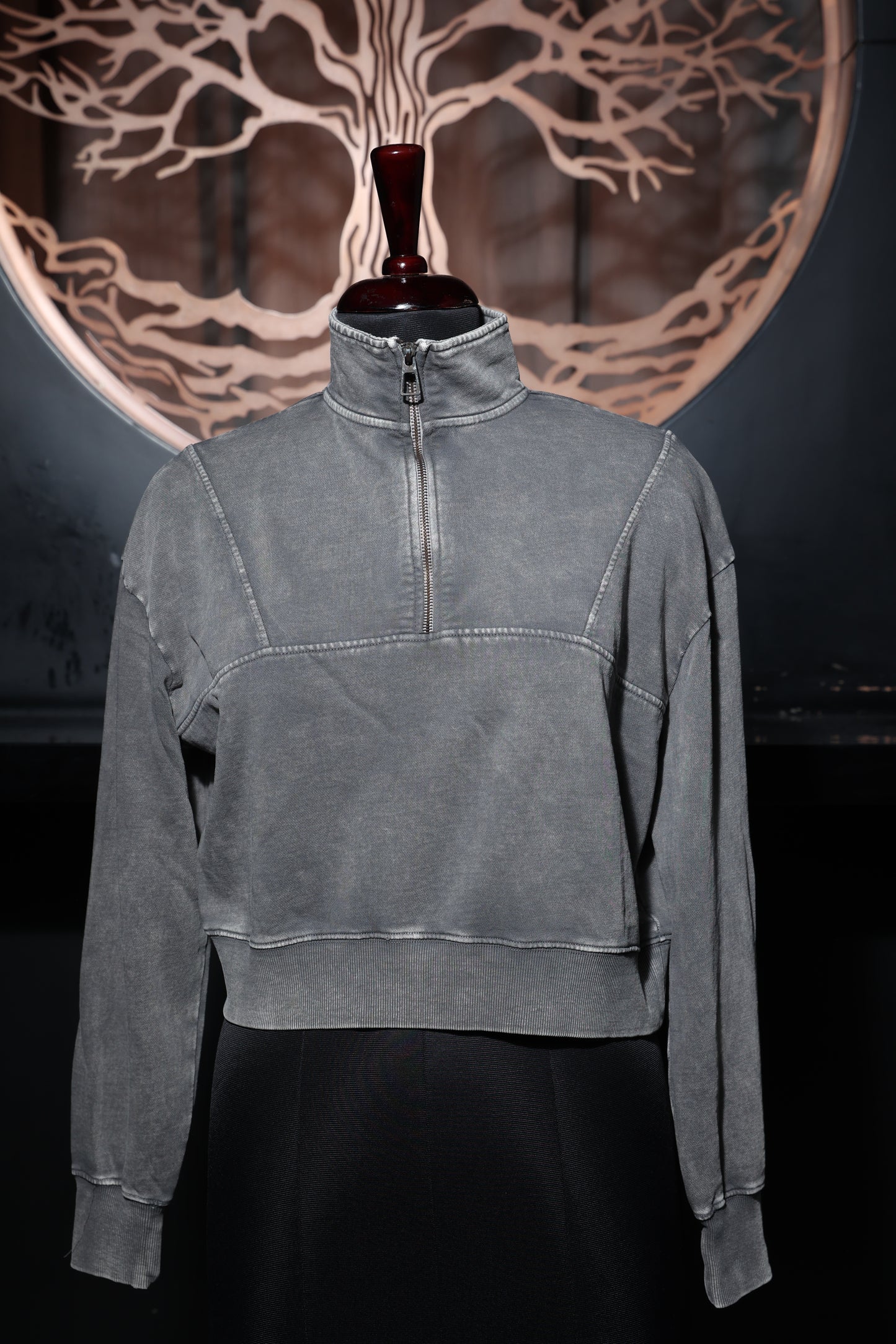 Storm Grey Zip-Sweatshirt