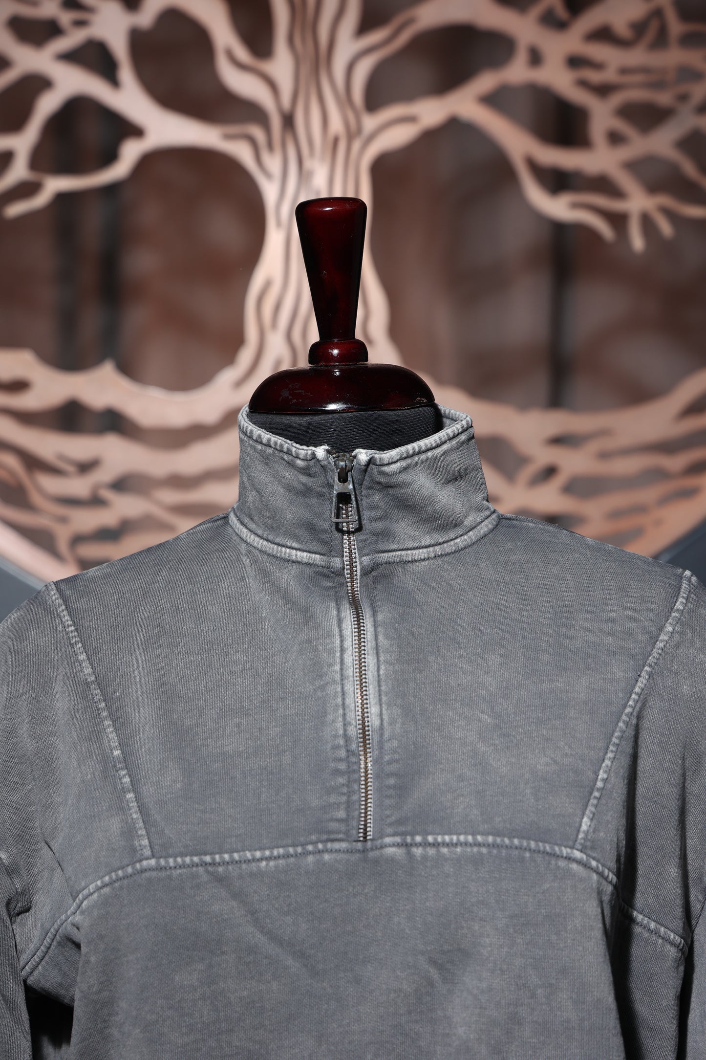 Storm Grey Zip-Sweatshirt