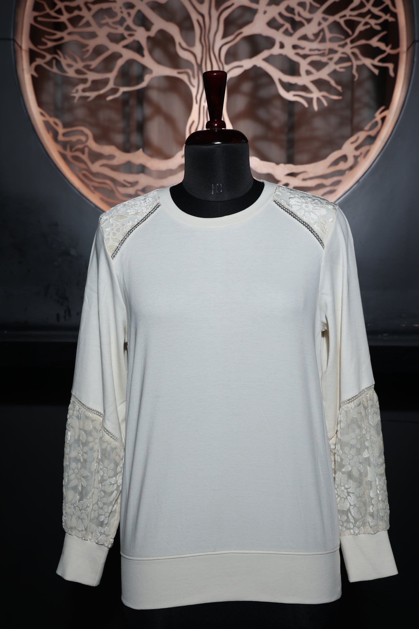 Lace Bloom Sweatshirt