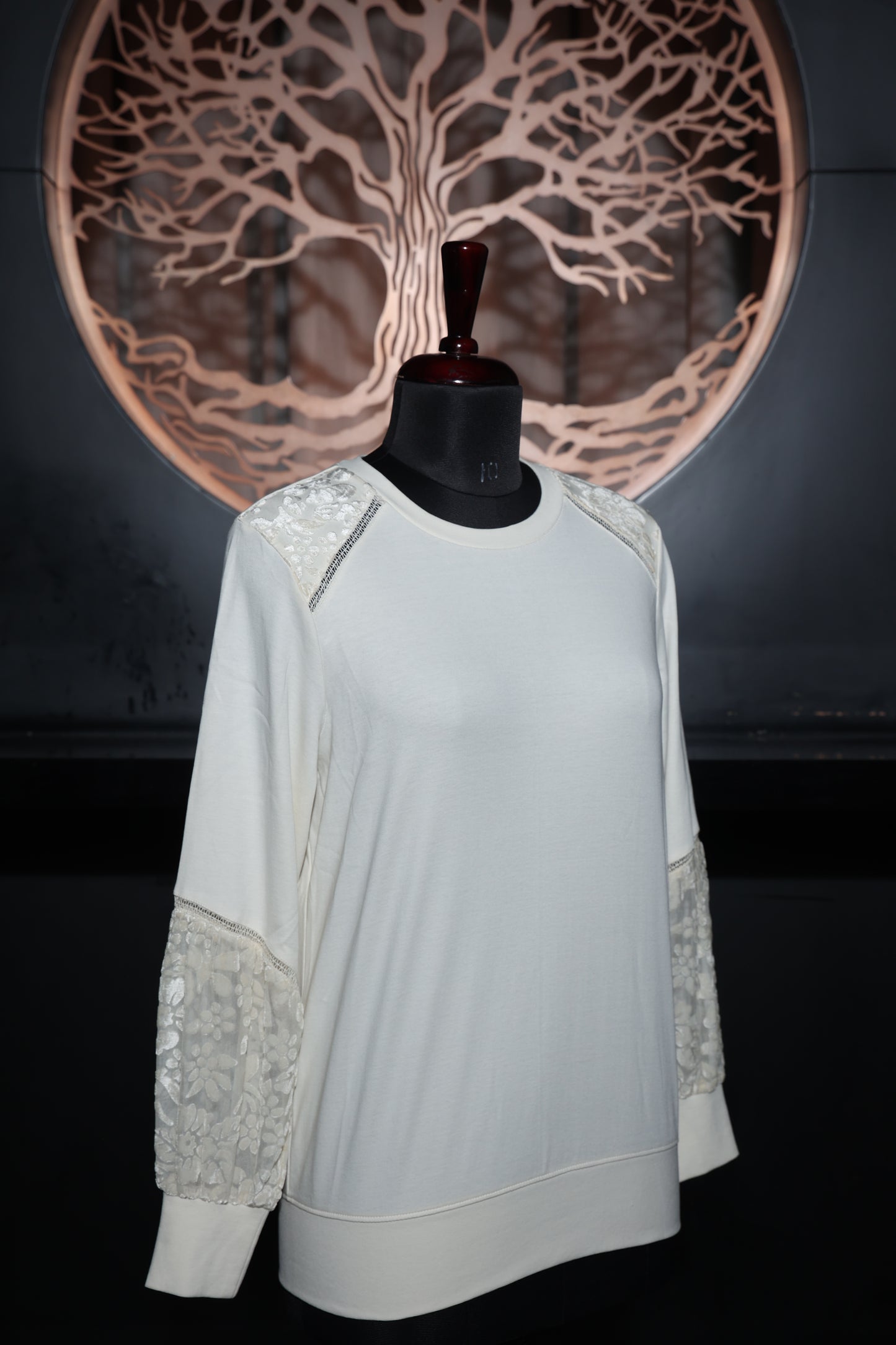 Lace Bloom Sweatshirt
