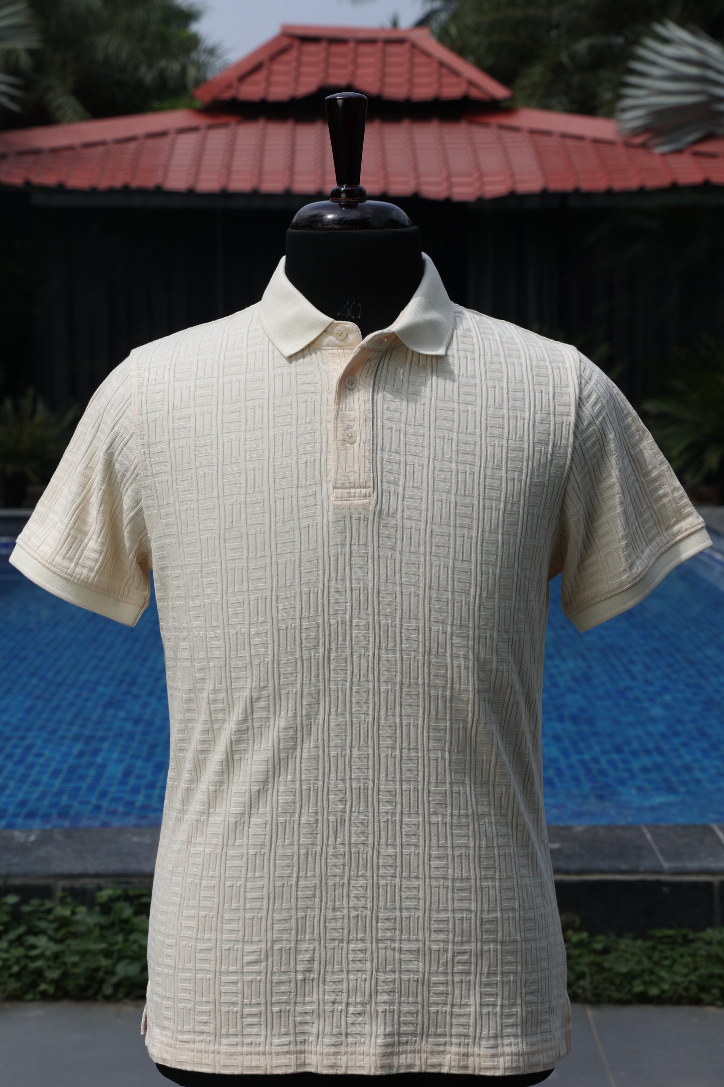 Cream Textured Luxe