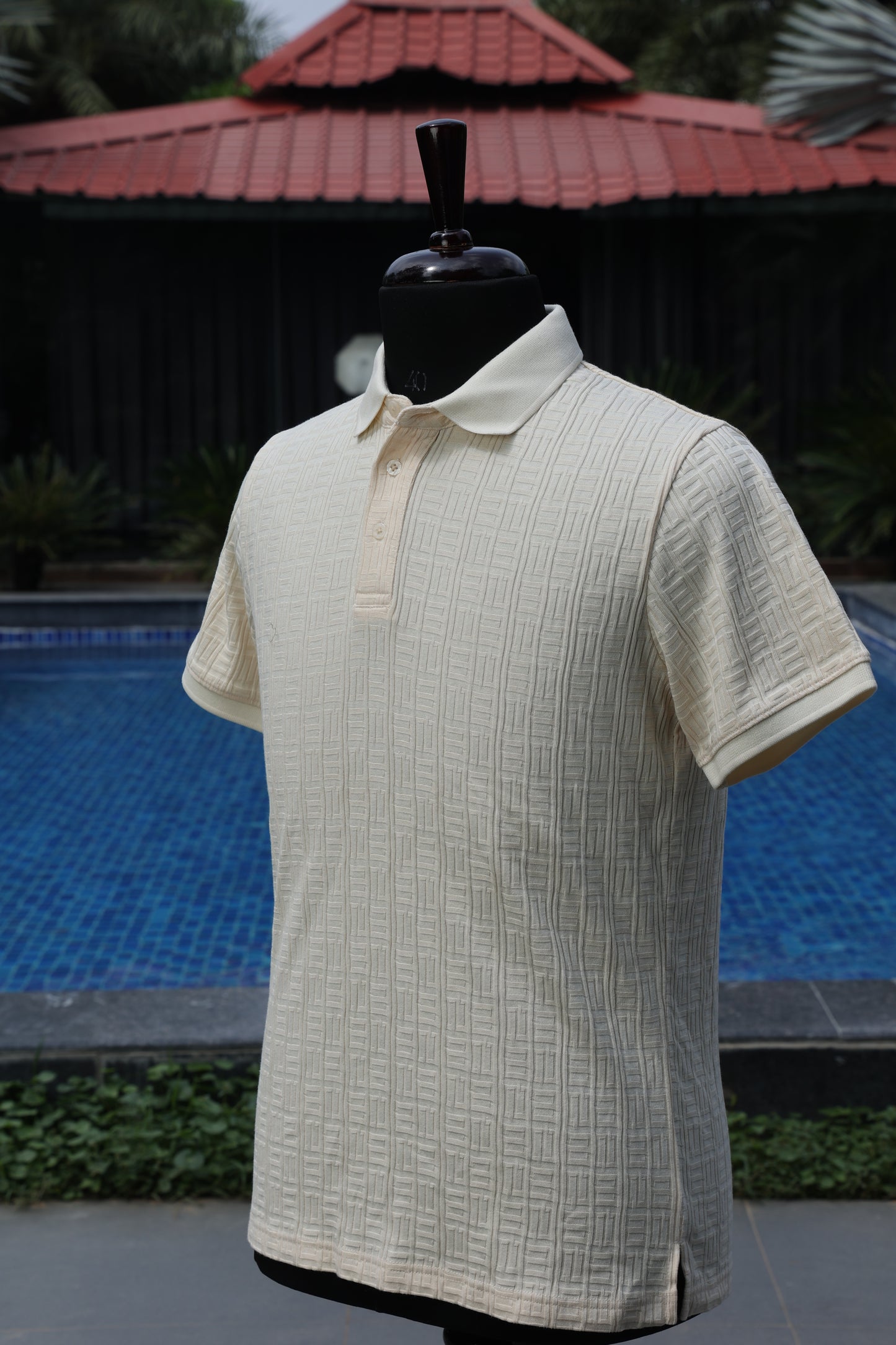 Cream Textured Luxe