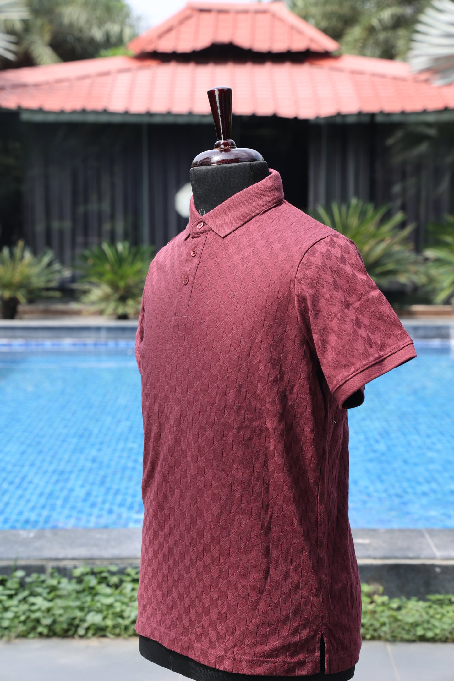 Bordeaux Crest Polo