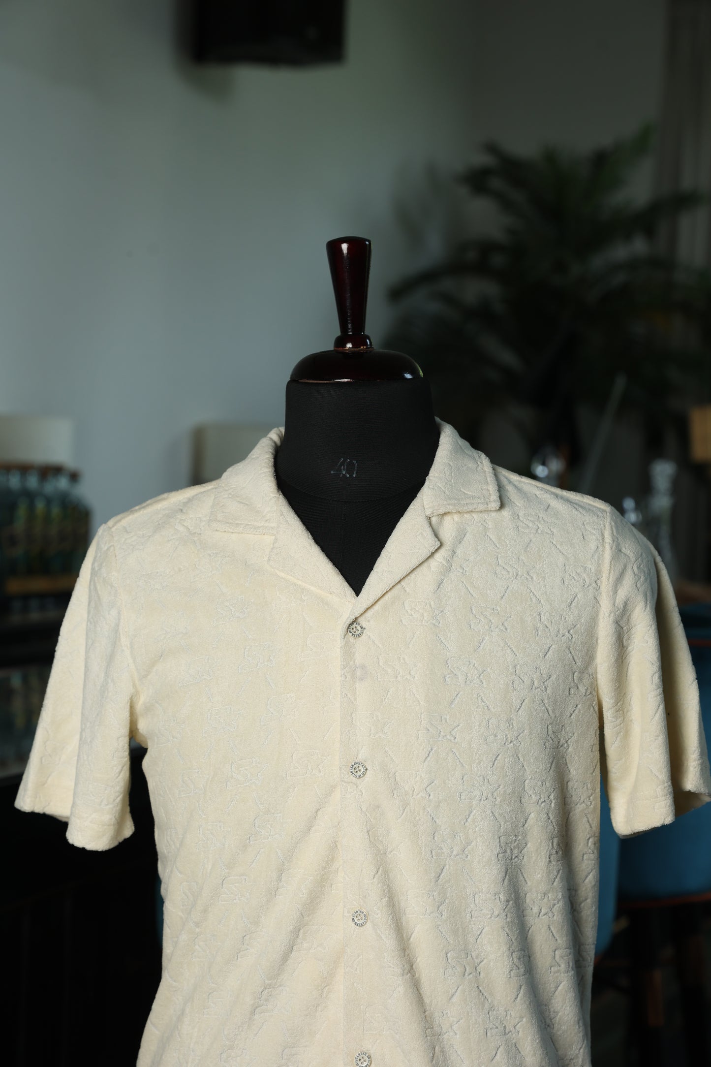 Embossed Beige Shirt