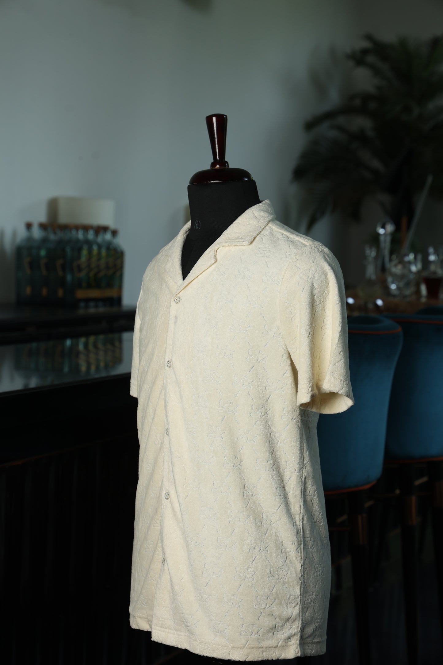 Embossed Beige Shirt