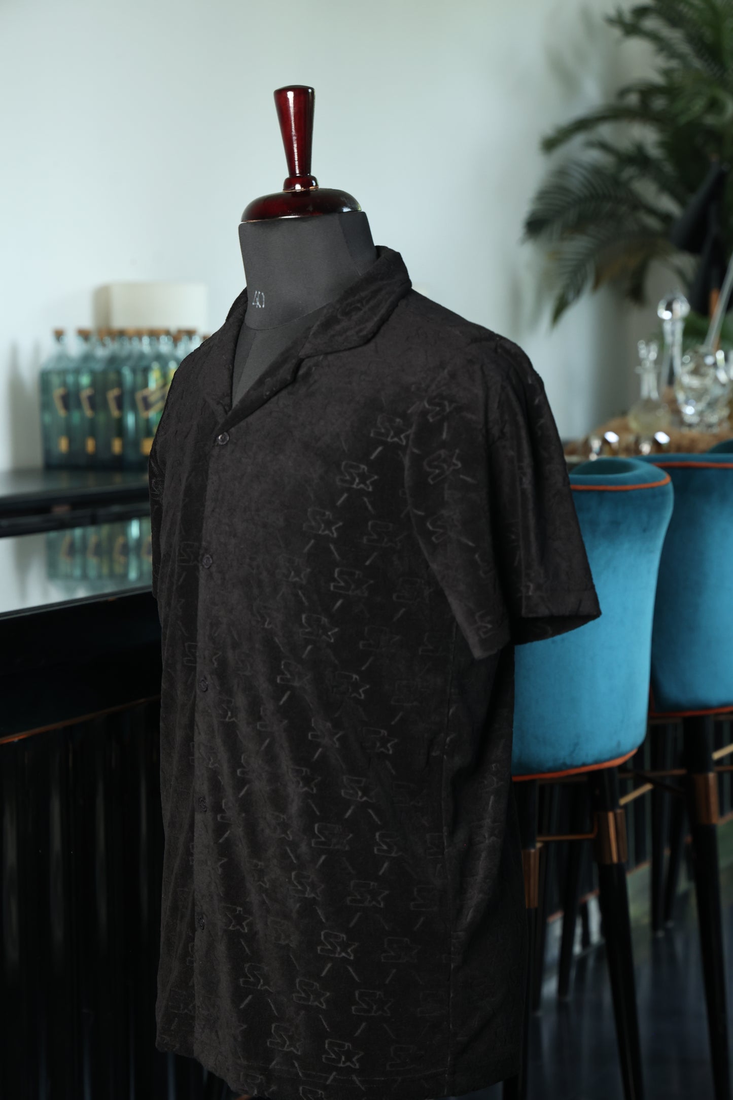 Embossed Black Shirt