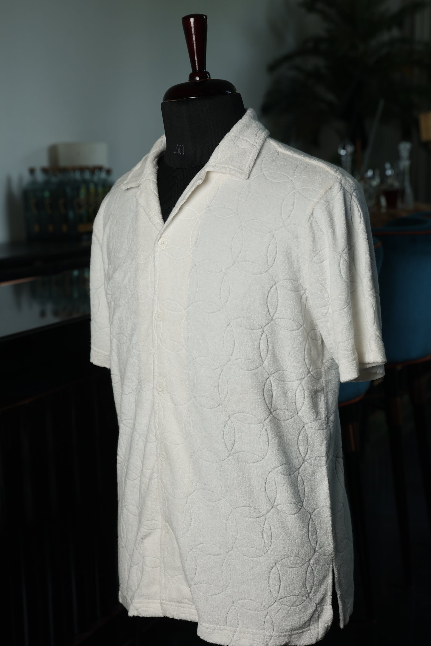 Embossed White Shirt