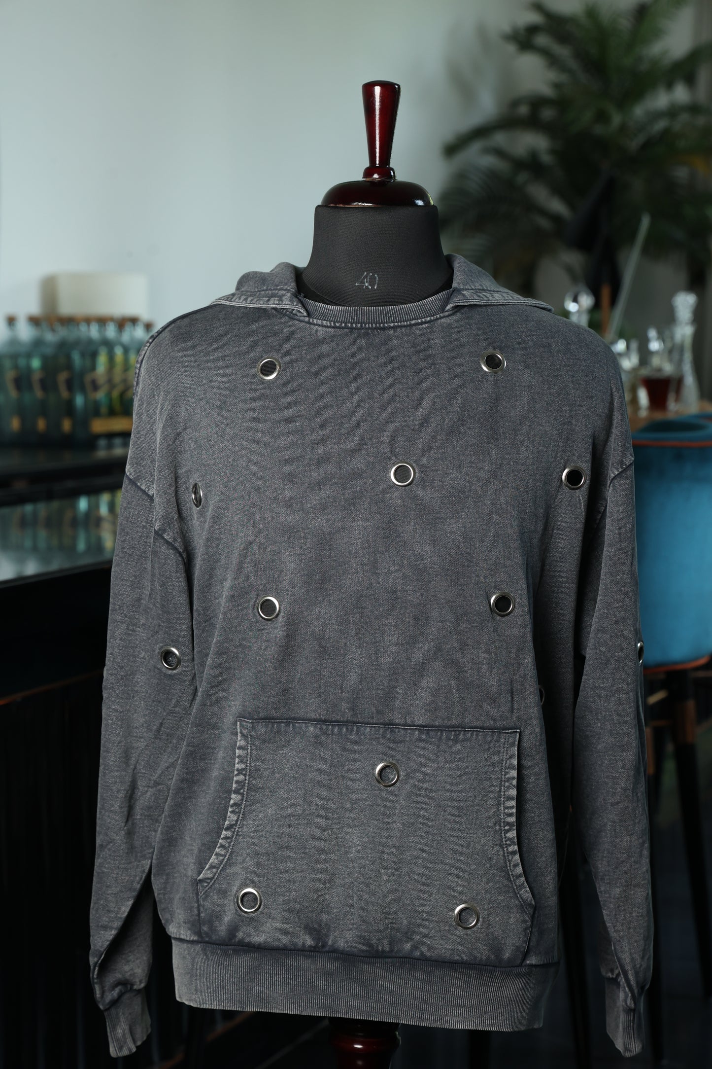 Graphite Weave Hoodie