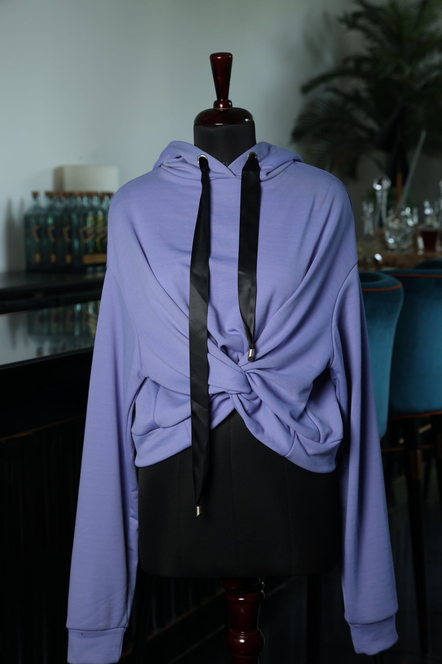 Lilac Drape Hoodie