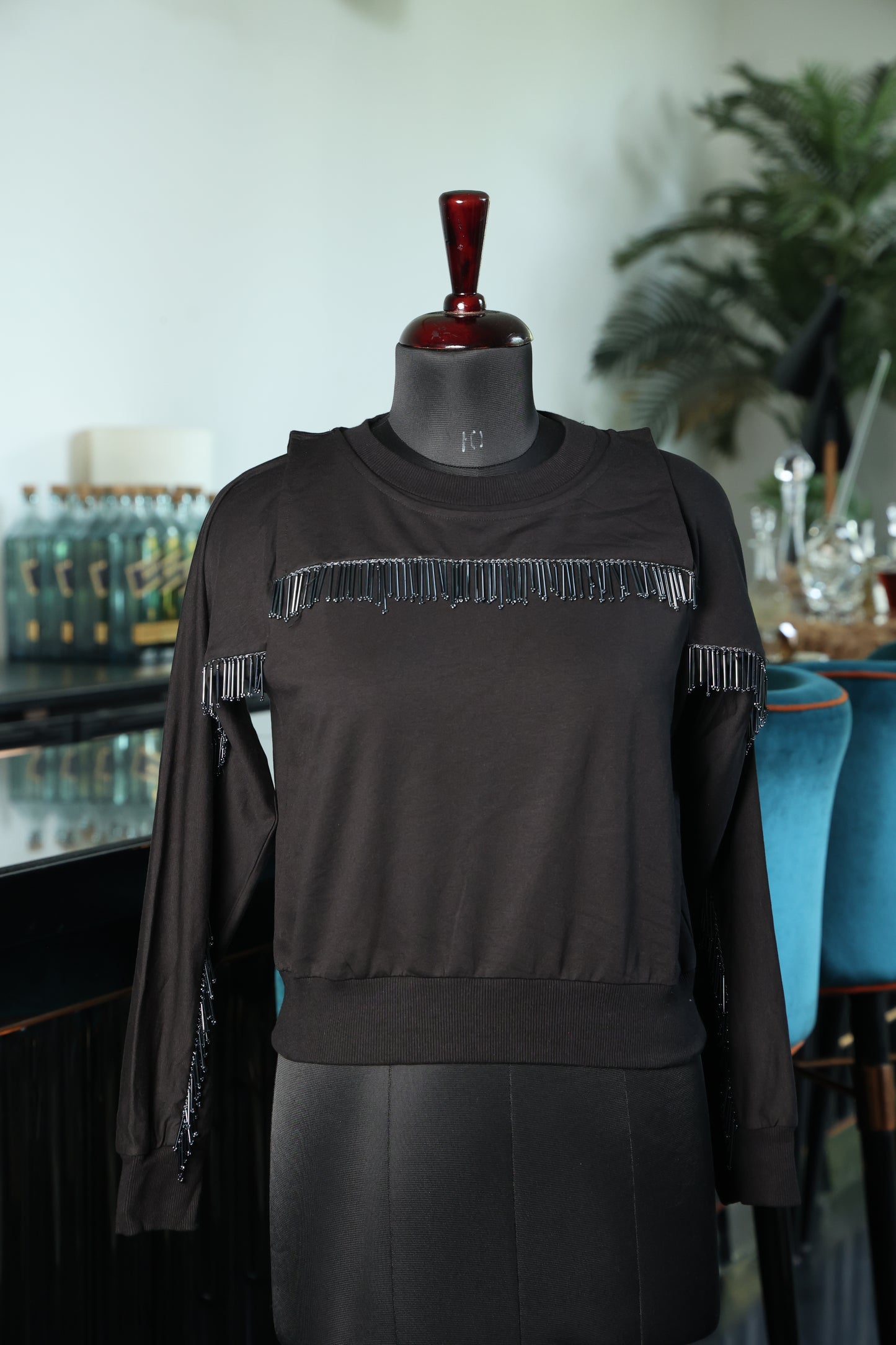 Midnight Fringe Sweatshirt