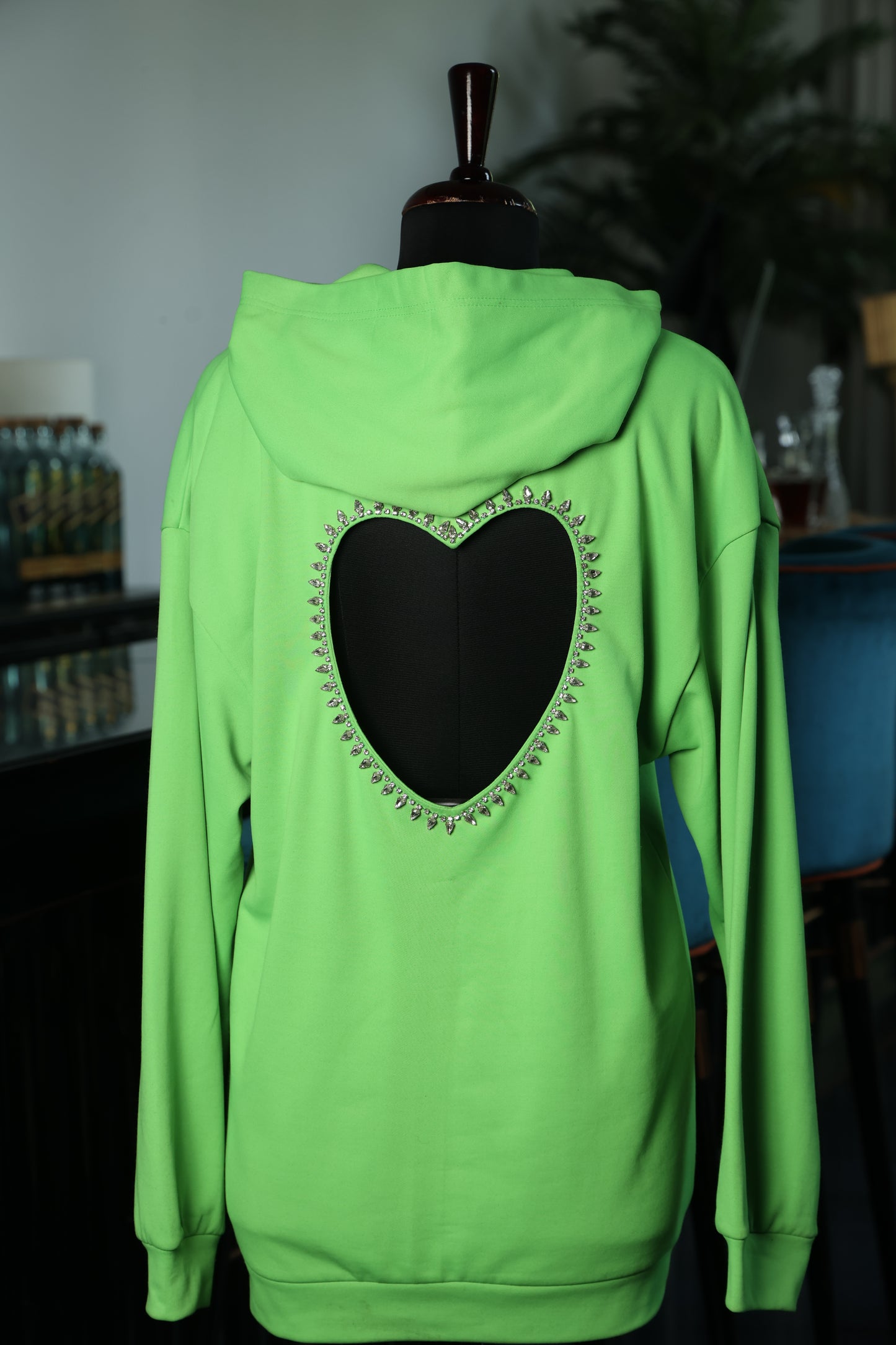 Heartfelt Green Hoodie