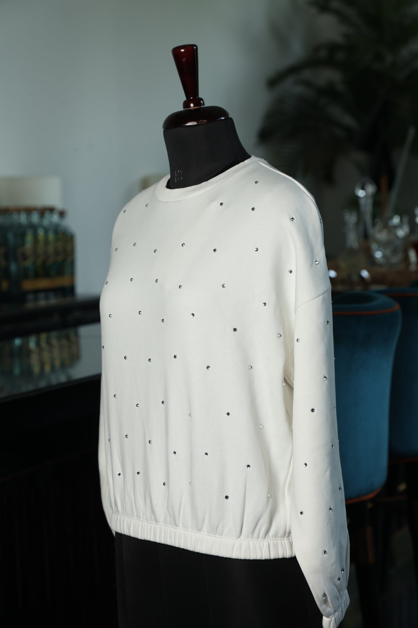Starlit White Sweatshirt