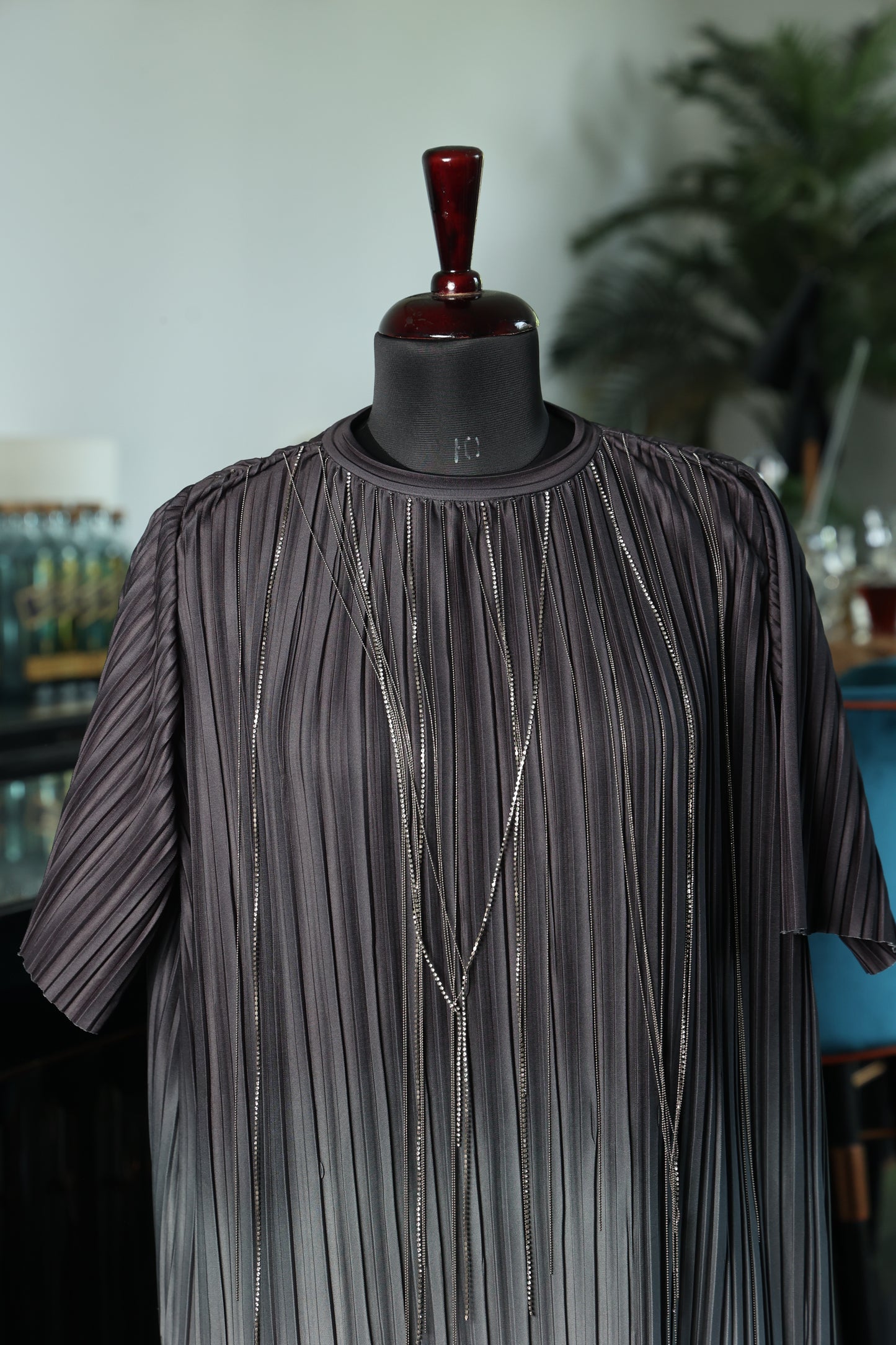 Silver Veil Ombre Dress