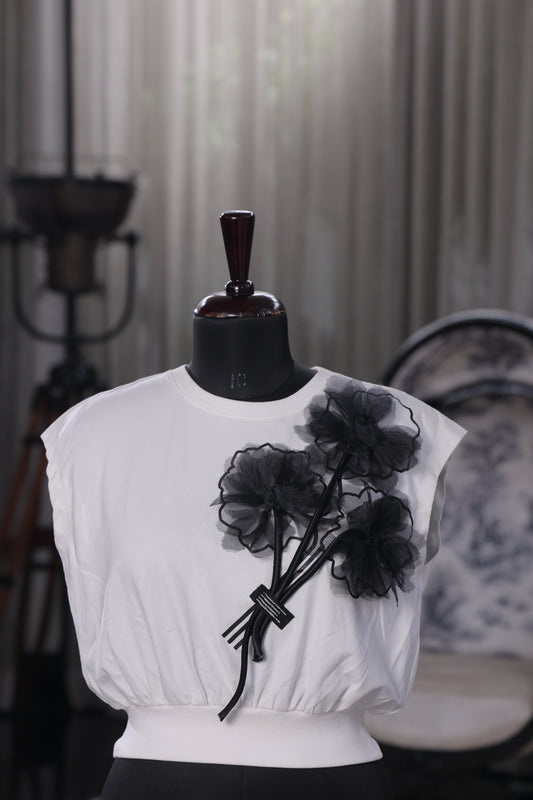 3D Shadow Blossom Top
