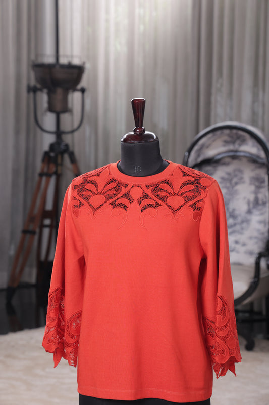 Ruby Lace Top