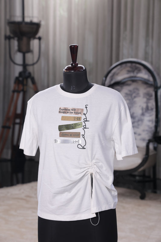 Ruched Tag Tee