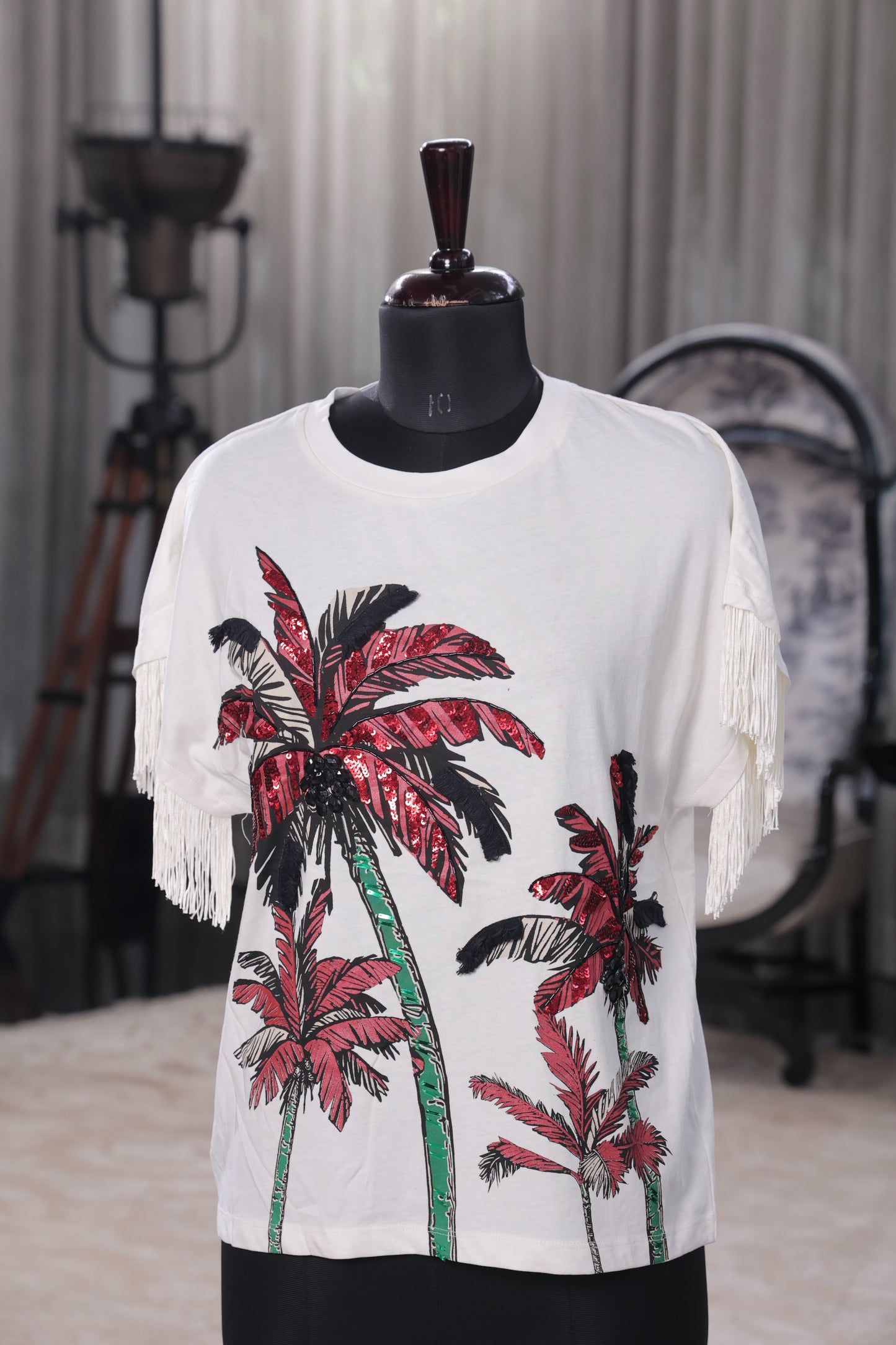 Crimson Palm Tee