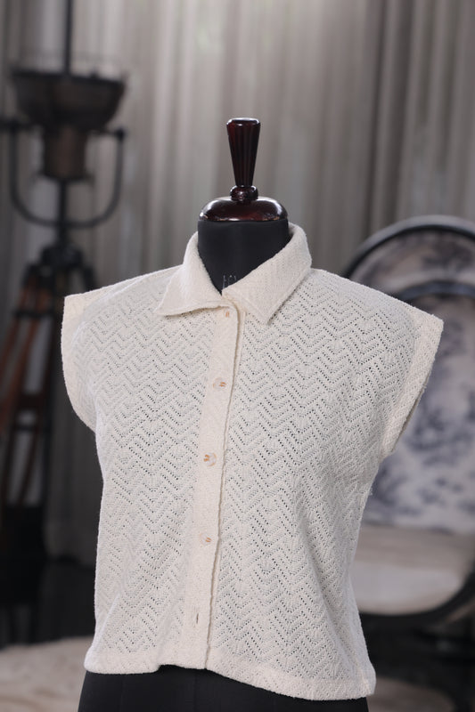 Beige Weave Shirt
