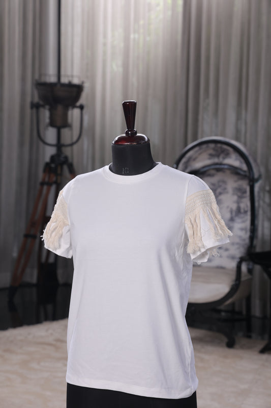 Macrame Elegance Tee
