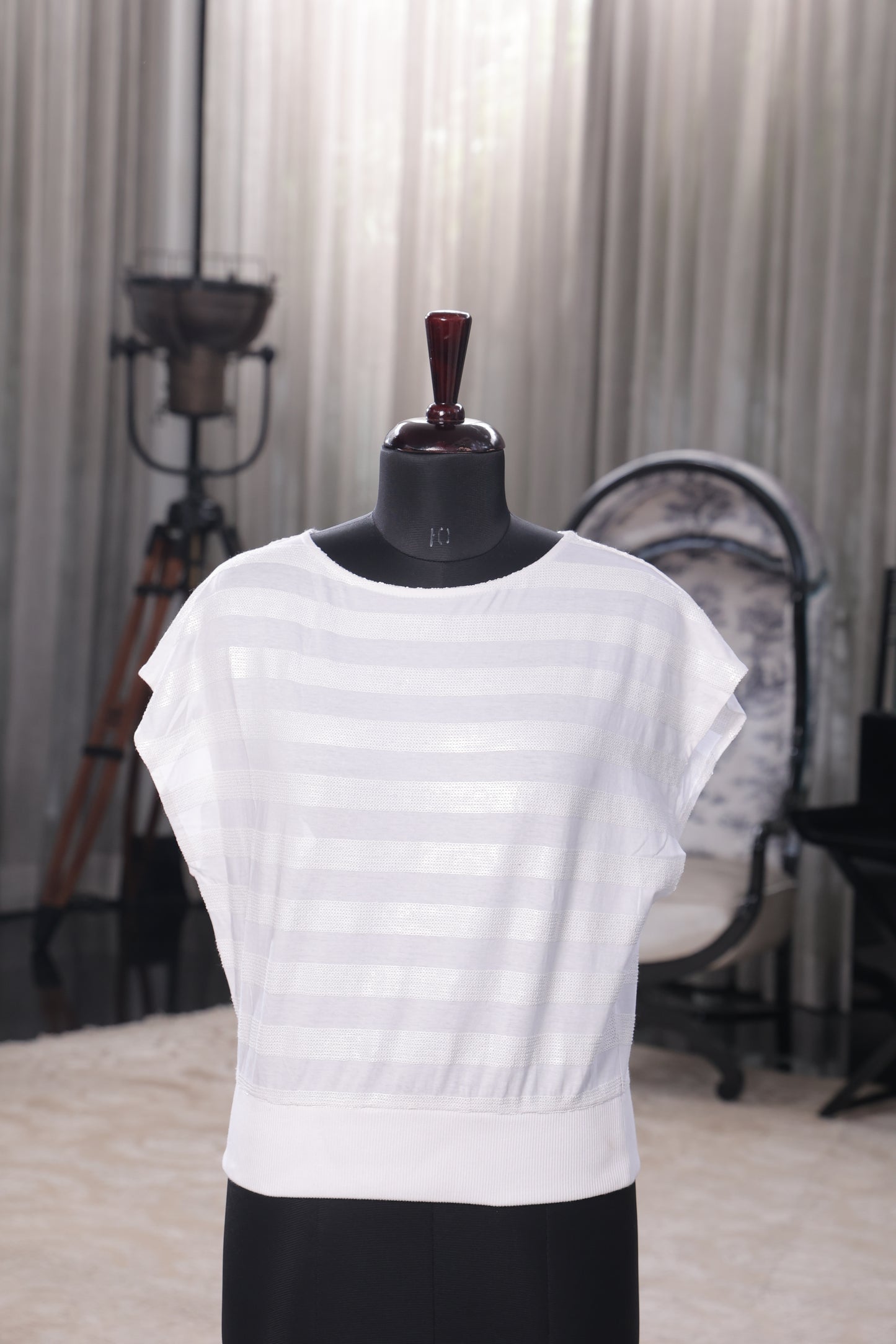 Ivory Stripe Tee