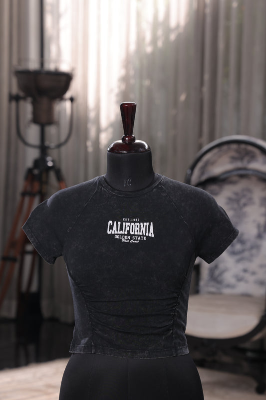 Cali Noir Textured Tee