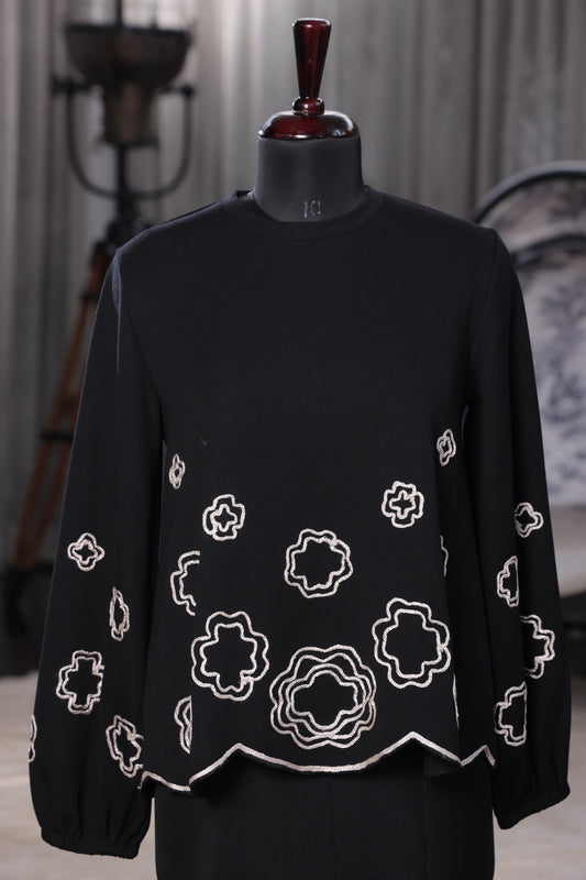 Silver Bloom Top