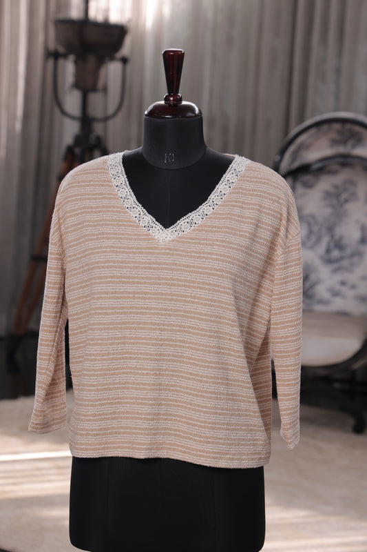 Crop Taupe Tee