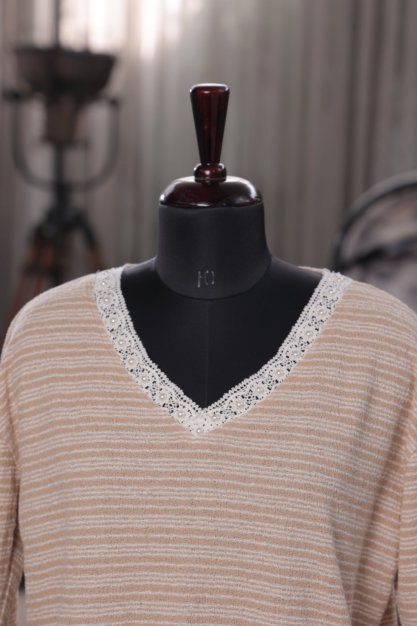 Crop Taupe Tee