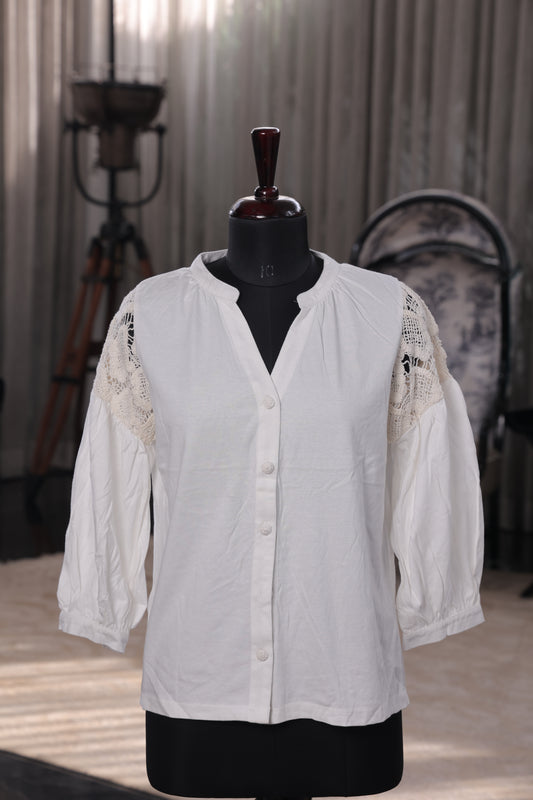 Frosted Detail Top