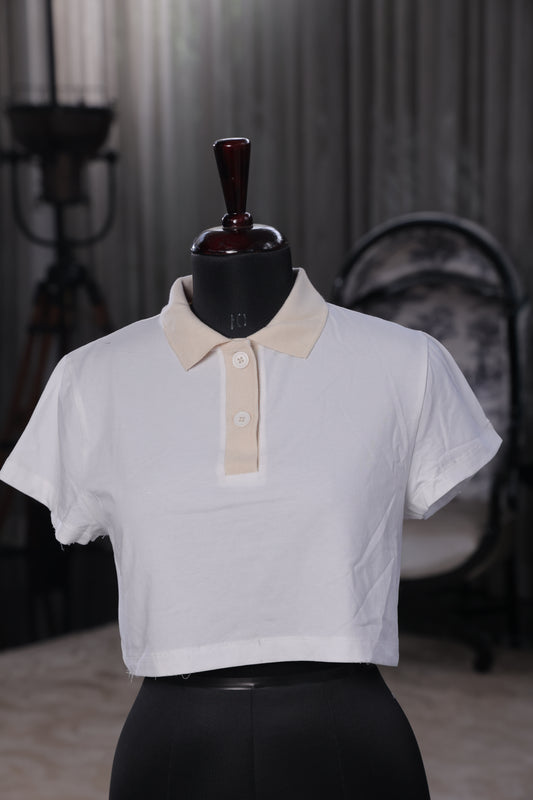 Chic Crop Polo