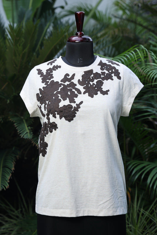 Shadowleaf Embroidered Tee