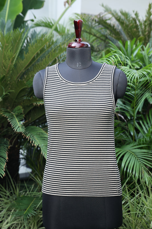 Black tank-top