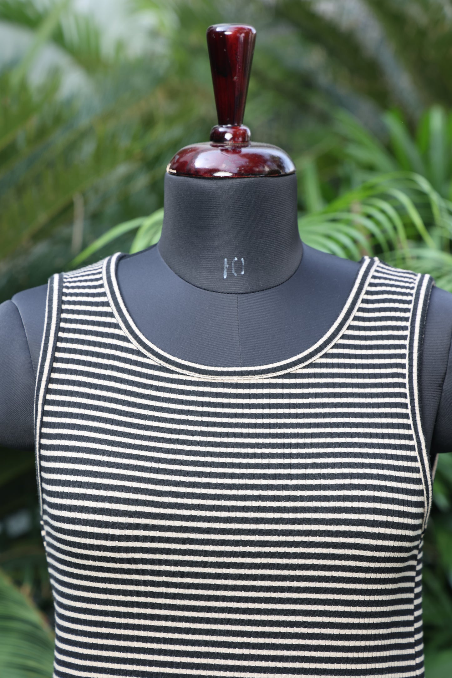Black tank-top